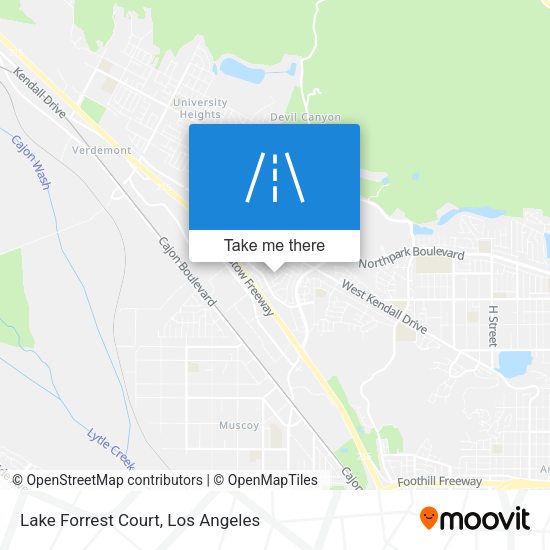 Mapa de Lake Forrest Court