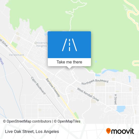 Mapa de Live Oak Street