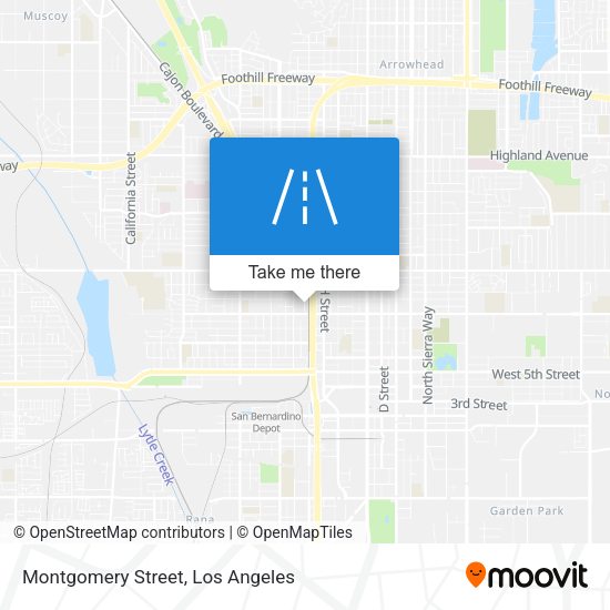 Mapa de Montgomery Street