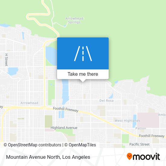 Mountain Avenue North map