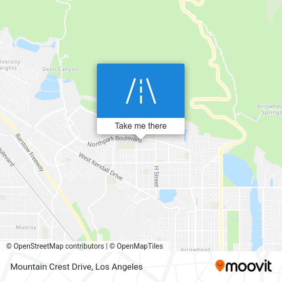 Mapa de Mountain Crest Drive