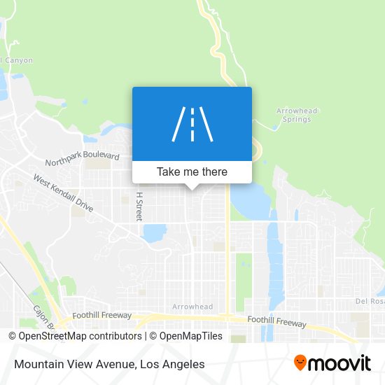Mountain View Avenue map