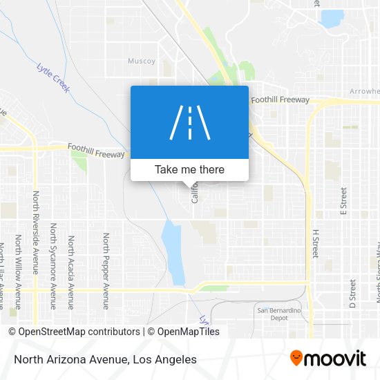 North Arizona Avenue map