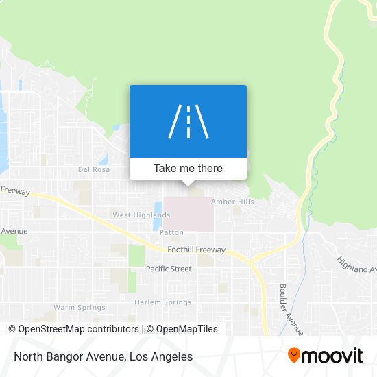 Mapa de North Bangor Avenue