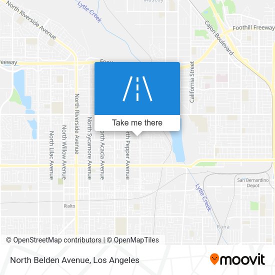Mapa de North Belden Avenue