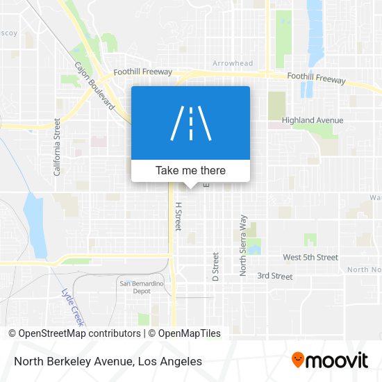 North Berkeley Avenue map