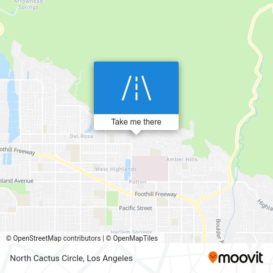 Mapa de North Cactus Circle