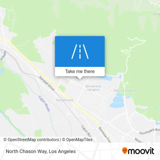 North Chason Way map