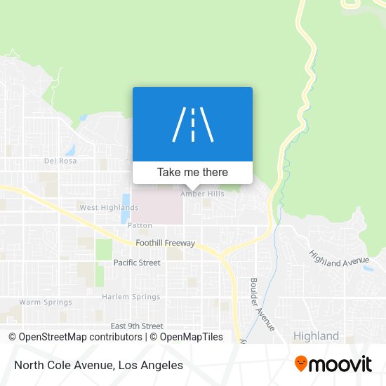 Mapa de North Cole Avenue