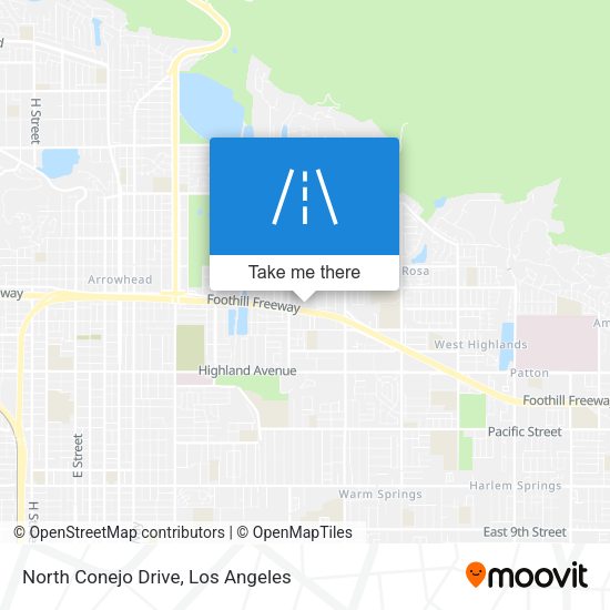 North Conejo Drive map