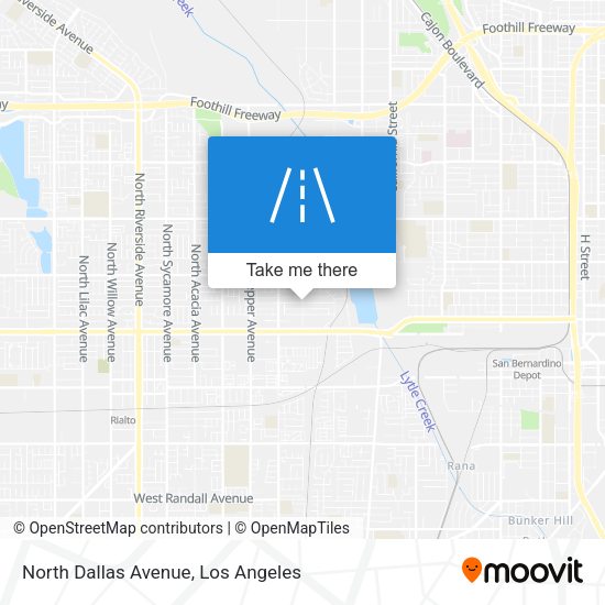 North Dallas Avenue map