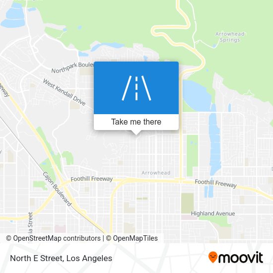 Mapa de North E Street