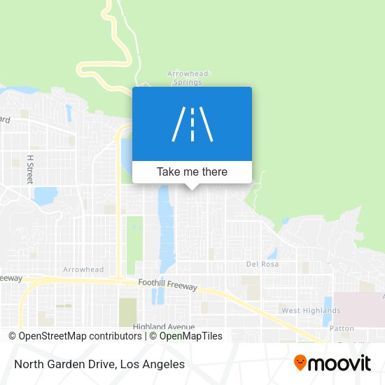 North Garden Drive map