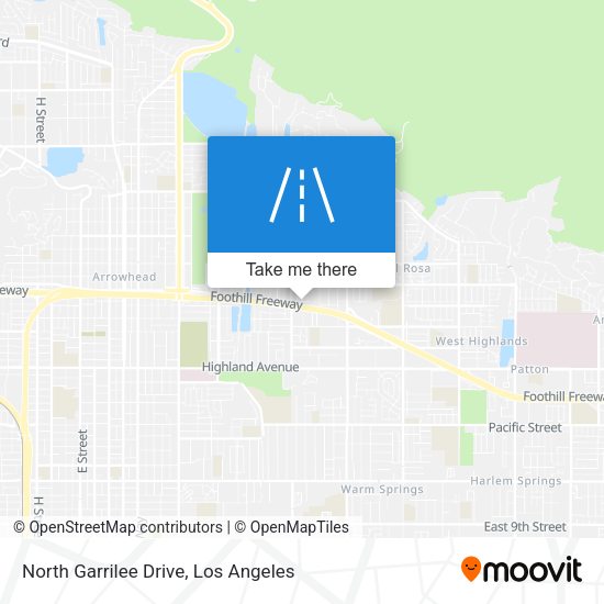 Mapa de North Garrilee Drive