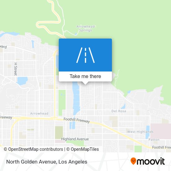 North Golden Avenue map