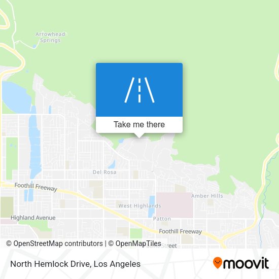 North Hemlock Drive map