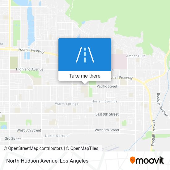 North Hudson Avenue map