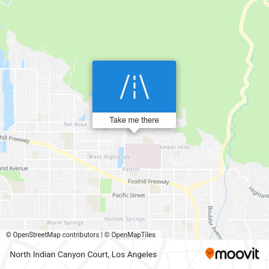 North Indian Canyon Court map