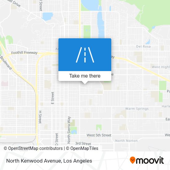 Mapa de North Kenwood Avenue