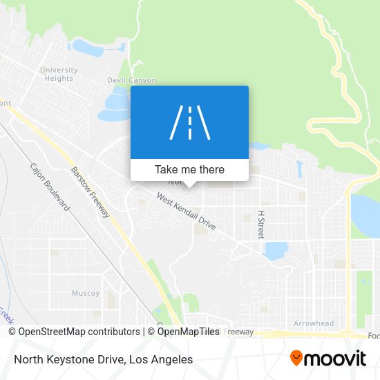 North Keystone Drive map