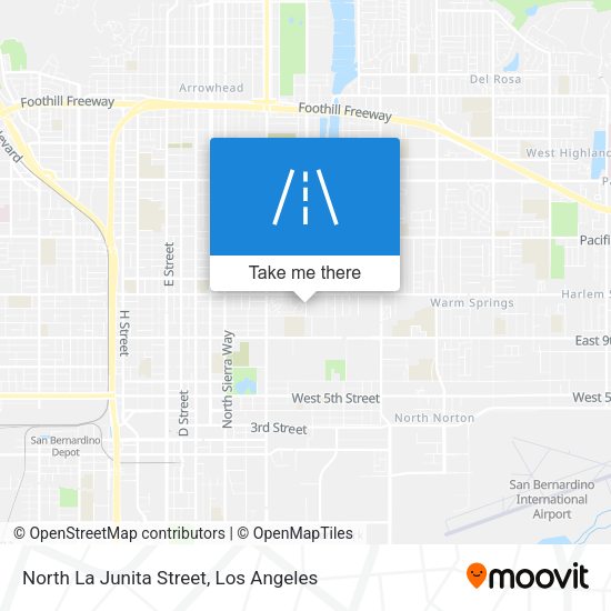 North La Junita Street map