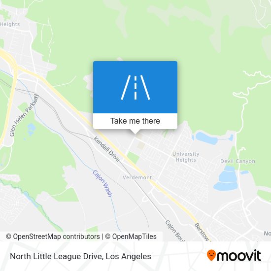 North Little League Drive map
