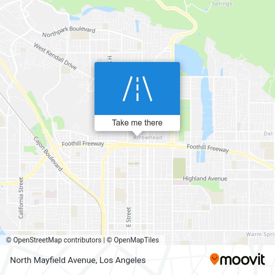 Mapa de North Mayfield Avenue
