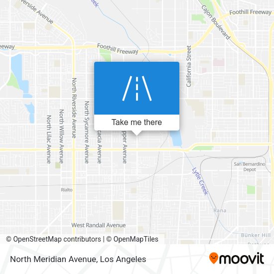 North Meridian Avenue map