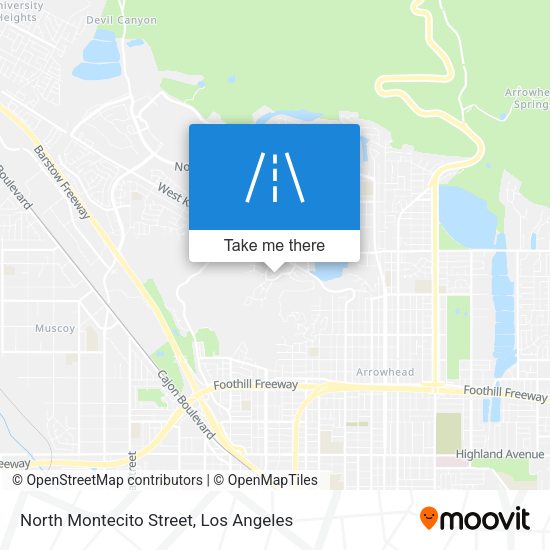 North Montecito Street map