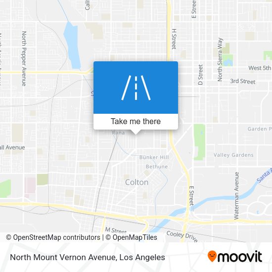 North Mount Vernon Avenue map