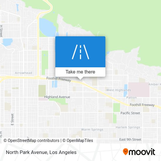 Mapa de North Park Avenue