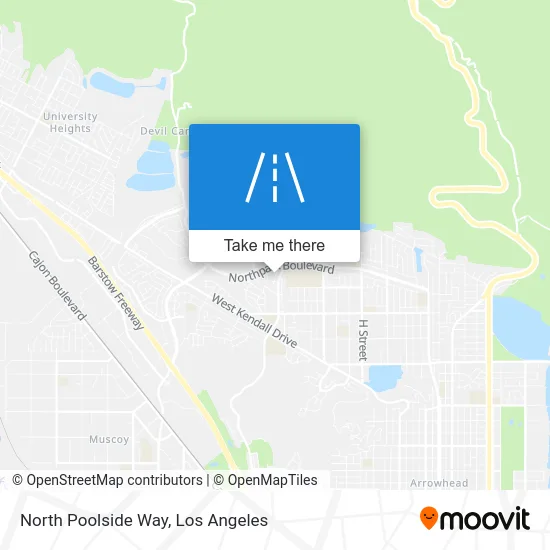 North Poolside Way map