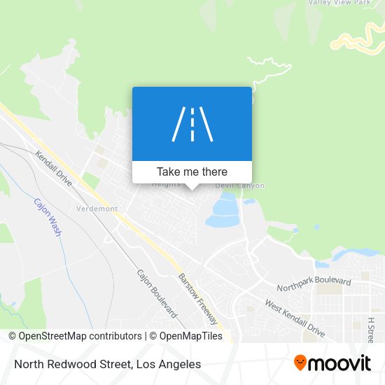 Mapa de North Redwood Street