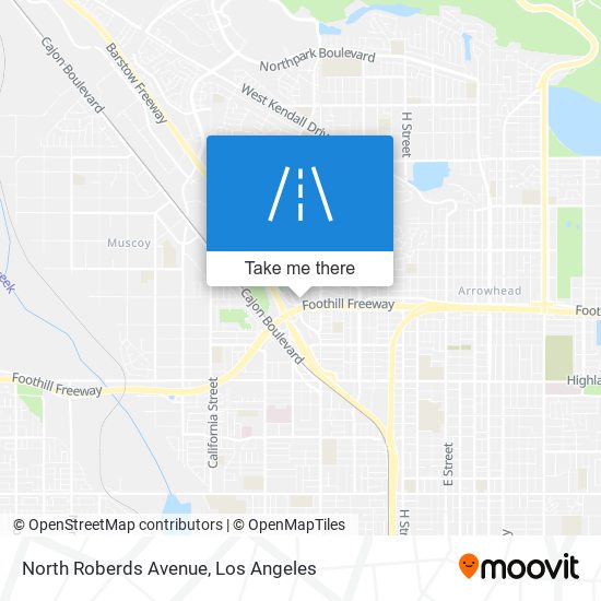 North Roberds Avenue map