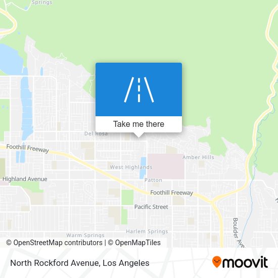 Mapa de North Rockford Avenue