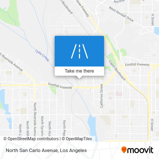 Mapa de North San Carlo Avenue