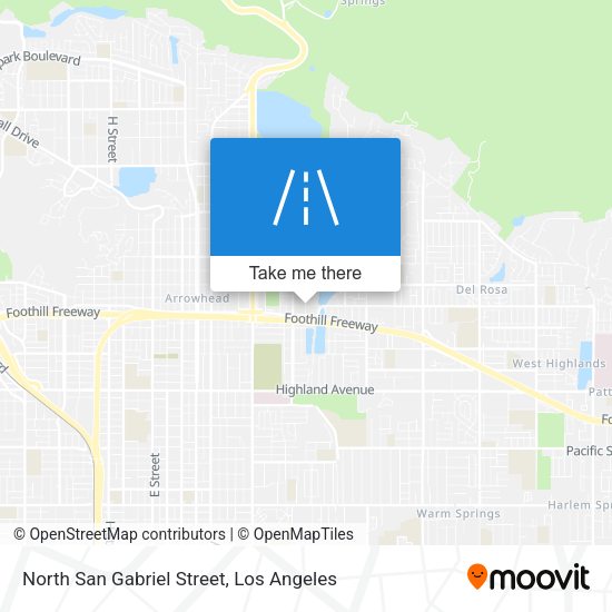 Mapa de North San Gabriel Street