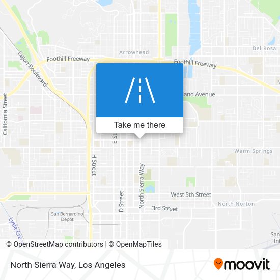 North Sierra Way map