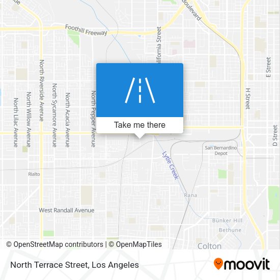 North Terrace Street map