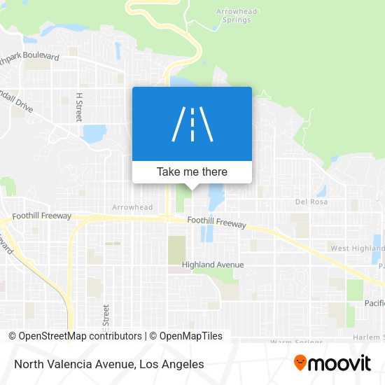 North Valencia Avenue map