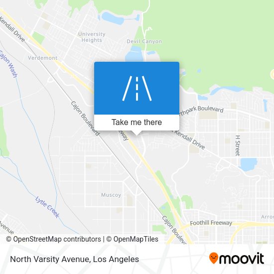 Mapa de North Varsity Avenue