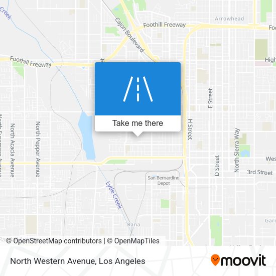 North Western Avenue map