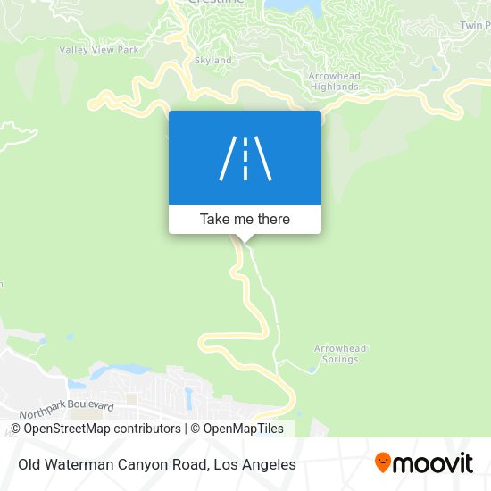 Mapa de Old Waterman Canyon Road