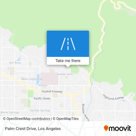 Palm Crest Drive map