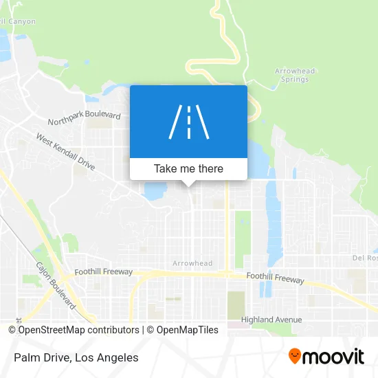Palm Drive map