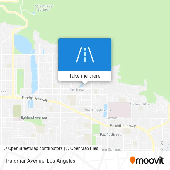 Palomar Avenue map