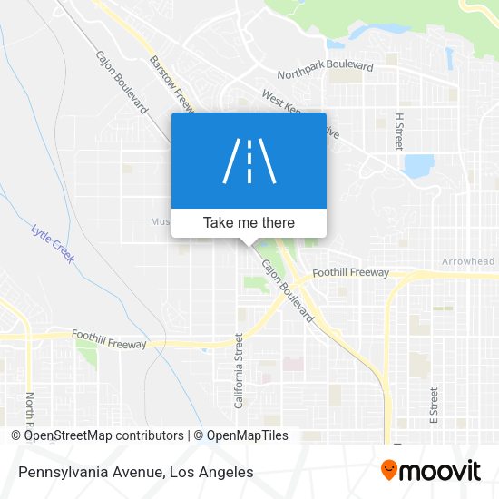 Mapa de Pennsylvania Avenue