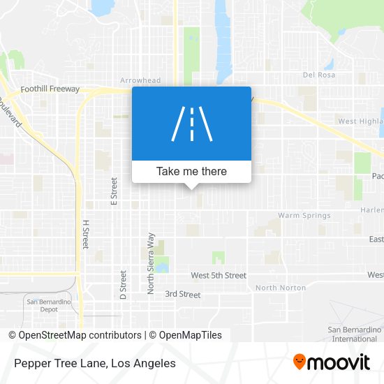 Mapa de Pepper Tree Lane