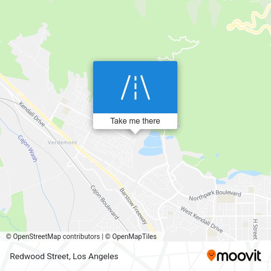 Mapa de Redwood Street