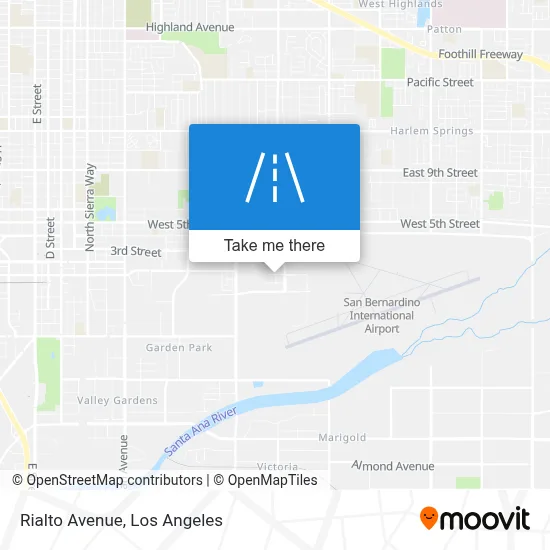 Rialto Avenue map